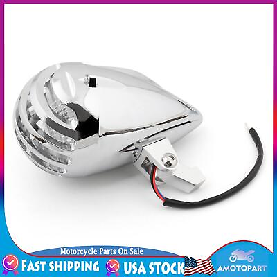 #ad Motorcycle Chrome Bullet Headlight Lamp For Cafe Racer Bobber Chopper Custom $35.71