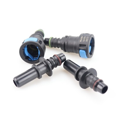 #ad 2 pair Fuel Line Quick Connect Release Disconnect Connector Gas 11.8mm SAE 3 8quot; $15.98