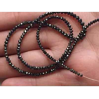 #ad 3mm Black Sparkling Faceted Diamond For Jewelry 2Pcs To 10Pcs Options $39.06