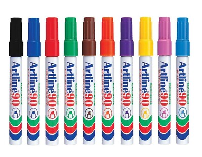 #ad Artline 90 Permanent Marker 10 Colour Pack $13.08