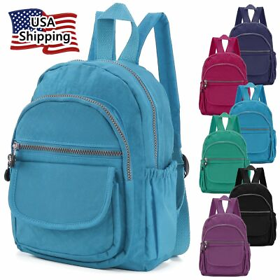 #ad Waterproof Mini Backpack Women Purse Nylon Shoulder Rucksack Small Bag Travel US $14.03