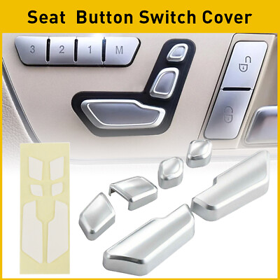 #ad For Mercedes Benz B E C GL ML Class Chrome Door Seat Button Switch Cover Trim $9.99