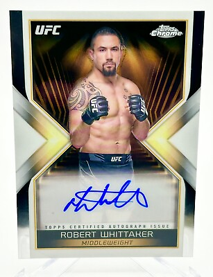 #ad #ad Robert “The Reaper” Whittaker 2024 Topps Chrome UFC Main Event Autographs $50.00