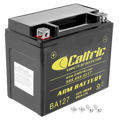 Caltric AGM Battery for Suzuki LT F250 Ozark 250 2002 2014 12V 10Ah CCA 175 $34.25
