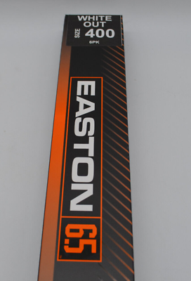 6 Easton Arrows 6.5 mm Whiteout 400 2quot; Bully Vanes 367878 $89.95