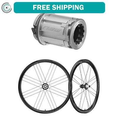 Campagnolo SHAMAL Carbon 700c Wheelset 12x100 142mm N3W Center Lock 2 Way Fit $1571.22
