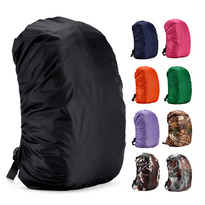 #ad Outdoor Camping Hiking Climbing Backpack Bag Waterproof Rain Cap Cover 35 80L $6.55