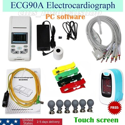 #ad Digital 12 Lead 12 channel ECG EKG Machine ElectrocardiographSync software $299.00