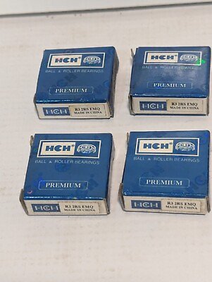 #ad Lot of 4 HCH R3 2RS EMQ Premium Rubber Seal Ball Bearings 3 16quot; x 1 2quot; x 0.196quot; $18.99
