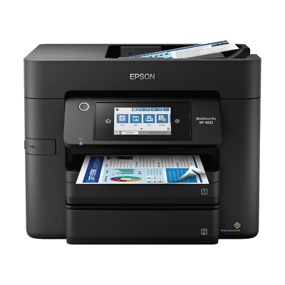 #ad Epson Workforce WF 4833 All In One Inkjet Touchscreen Printer Ink Included $219.85