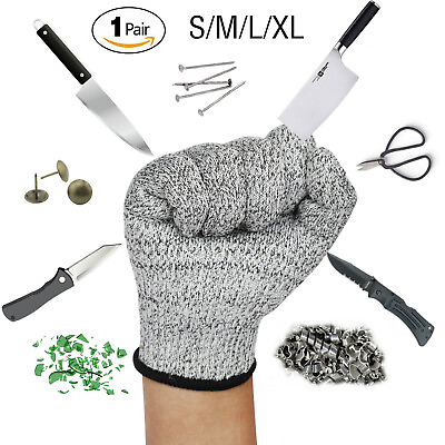 #ad 1 Pair Metal Mesh Butcher Anti cut Glove Stab Resistant Safety Gloves Kitchen $6.75