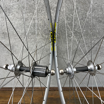 #ad Vintage Zipp 100 Carbon Hubs Mavic CXP 30 Aero Wheel Set Clincher Rim Silver $299.99
