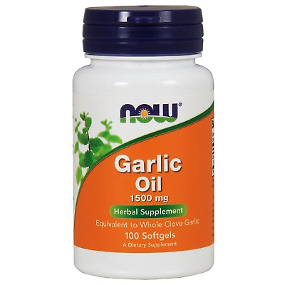 #ad NOW Foods Garlic Oil 1500 mg 100 Softgels $6.39