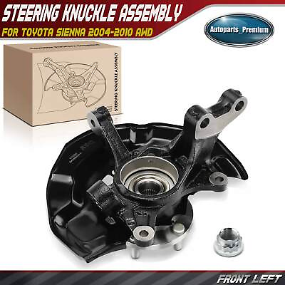 #ad Front LH Steering Knuckle amp; Wheel Hub Bearing Assembly for Toyota Sienna 04 10 $87.49