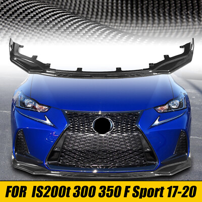 #ad Carbon For LEXUS IS200t IS300 F Sport 17 20 Front Bumper Lip Body Kit Spoiler $93.99