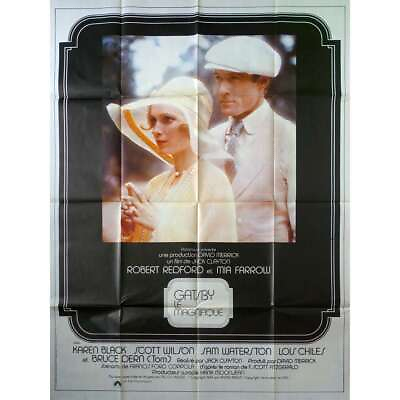 #ad THE GREAT GATSBY French Movie Poster 47x63 in. 1974 Jack Clayton Warren $77.99