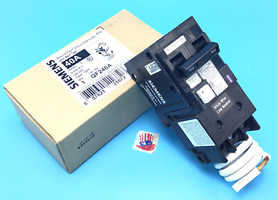 #ad New Circuit Breaker Siemens QF240 QF240A 40 Amp 2 Pole 120 240V Self Test GFCI $199.99