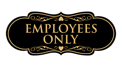 #ad Designer Employees Only Sign $8.54