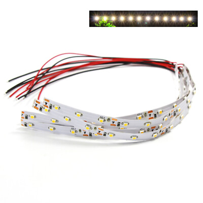 #ad 5X Pre wired Warm White 12 LEDs SMD 3528 LEDs Light Strips Self adhesive 20CM $9.99
