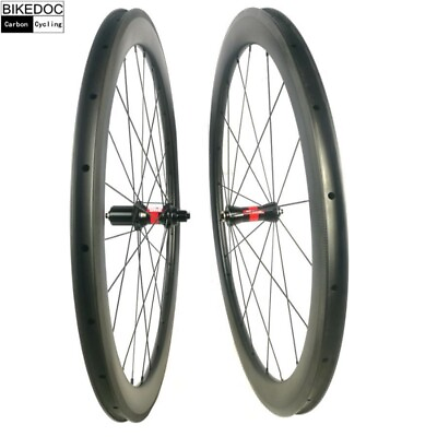 #ad Carbon Fiber Bicycle Wheels 700C Road Bike Clincher Wheelset 38 45 50 60 88mm $815.90