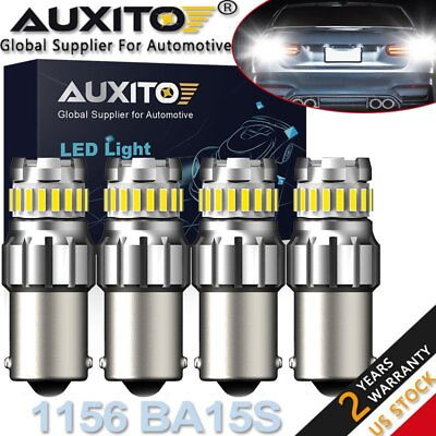 #ad AUXITO 4*1156 7506 P21W LED Reverse Backup Lights Bulbs Bright White Free Return $17.09