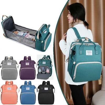 #ad 3 In 1 Baby Diaper Bag With 28quot; Changing Station Portable Mommy Bag Baby Travel $17.99