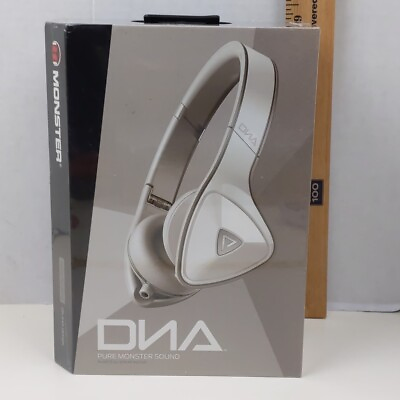 #ad Monster DNA Headphones Wired White Gray Noise Isolation In Line Controls iPhone $98.40