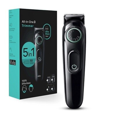 #ad 5 in 1 Men#x27;s Electric Grooming Kit Included Beard and Hair Trimmer $27.17
