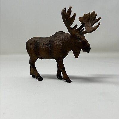#ad 2002 Schleich Bull Moose Toy Figurine $7.99