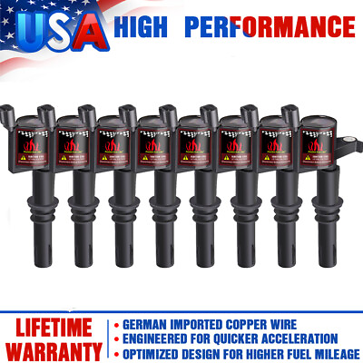 #ad 8PACKS IGNITION COIL For FORD F 150 F250 5.4L V8 TRITON 2004 2005 2006 2007 2008 $36.59
