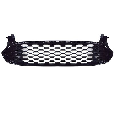 #ad Fit For 2013 2016 FORD FUSION Front Grill Honeycomb Style Gloss Black Grille $36.59