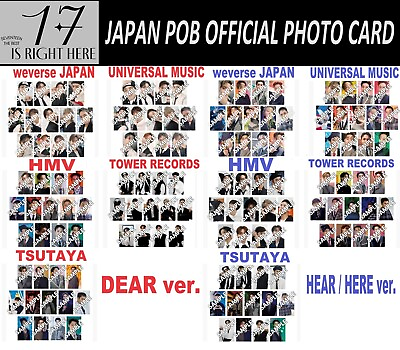 #ad SEVENTEEN 17 IS RIGHT HERE DEAR HERE HEAR ver. JAPAN POB JPPOB PHOTO CARD $20.99