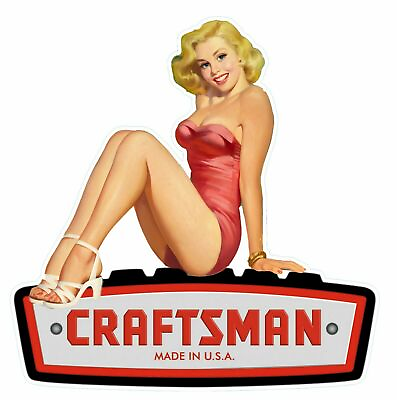 CRAFTSMAN TOOL STICKER DECAL SEXY GIRL MECHANIC TOOLBOX SIGN CHEST USA $5.95