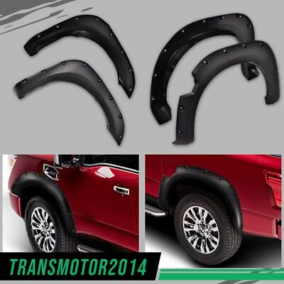 #ad POCKET STYLE WHEEL COVER REPLACEMENT FENDER FLARES FIT FOR 2004 15 NISSAN TITAN $95.85