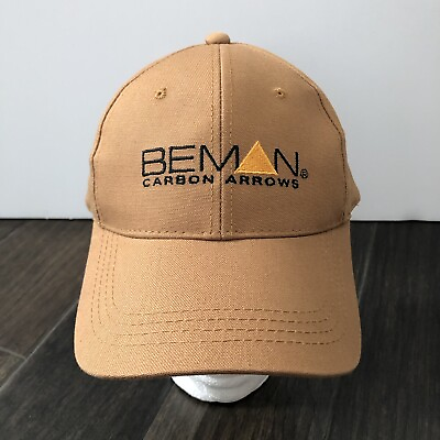 Beman Carbon Arrows Hat Archery Hat Brown Adjustable Strapback One Size Fits All $9.99