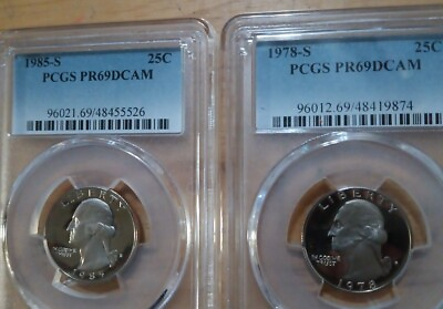 #ad PCGS Lot Of 2 Coins $40.00