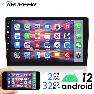 #ad 32GB Android 12 10.1quot; 2 DIN Car Stereo Radio WIFI GPS Navi Mirror Link FM RDS BT $79.00