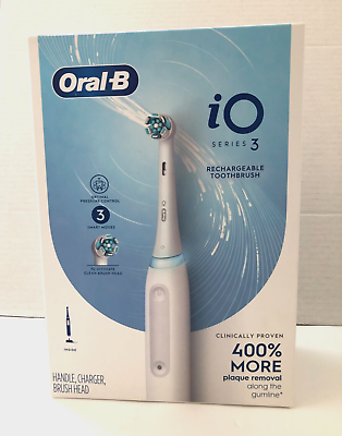 #ad Oral B iO Series 3 Electric Toothbrush Rechargeable White Dental Oral Care $58.95