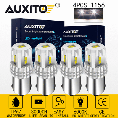 #ad AUXITO 1156 LED Light Bulbs P21W 7506 Car Truck Backup Reverse 6000K HID White $18.89