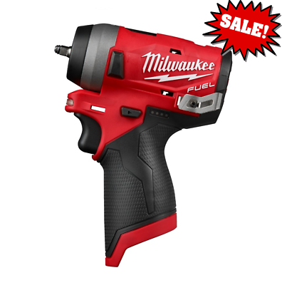 #ad Milwaukee 2552 20 M12 FUEL 1 4quot; Cordless Stubby Impact Wrench Bare Tool Only $142.99