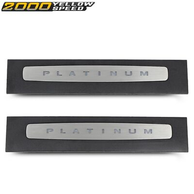 #ad LED Illuminated Door Sill Plate Set Fit For 2017 2022 Super Duty CREW CAB ONLY $119.81