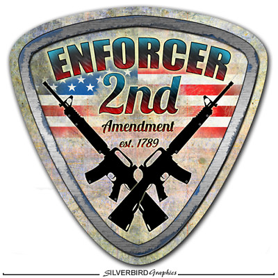 #ad 2nd Amendment sticker American flag NRA decal vehicle gun rifle vinyl 2 pack $3.99