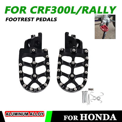 #ad For Honda CRF300L Rally CRF250L Motorcycle Footpeg Foot Pegs Pedals Foot Rests $31.50