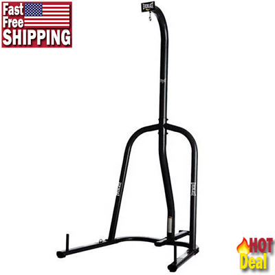 #ad Single Station Heavy Bag Stand Home Gym Boxing MMA Training Equipment Black NEW $121.66