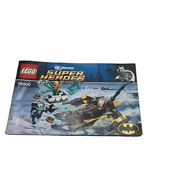 LEGO DC UNIVERSE Super Heroes 76000 Arctic Batman Instruction Manual Only $3.03