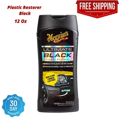 #ad Meguiars Car Black Plastic Restorer Fluid 12 oz Ultimate Trim Protect Restore US $12.78