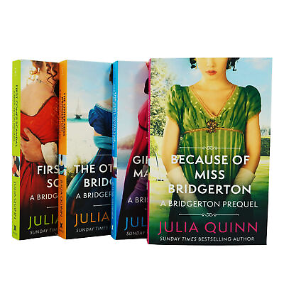 #ad A Bridgerton Prequel Series By Julia Quinn 4 Books Collection Set Fiction PB $34.99