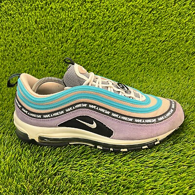 #ad Nike Air Max 97 Mens Size 11.5 Purple Athletic Running Shoes Sneakers BQ9130 500 $69.99