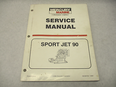 #ad 90 824724 1993 94 Mercury Marine Outboard Service Repair Manual for Sport Jet 90 $39.67