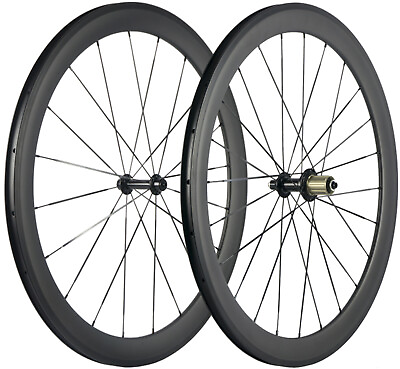 #ad 700C 50mm Road Bike Carbon Wheelset 25mm U Shape Clincher Carbon Wheels UD Matte $402.00